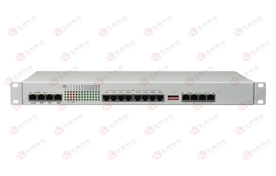 飛暢科技-32路電話+16路E1+4路百兆以太網 電話光端機