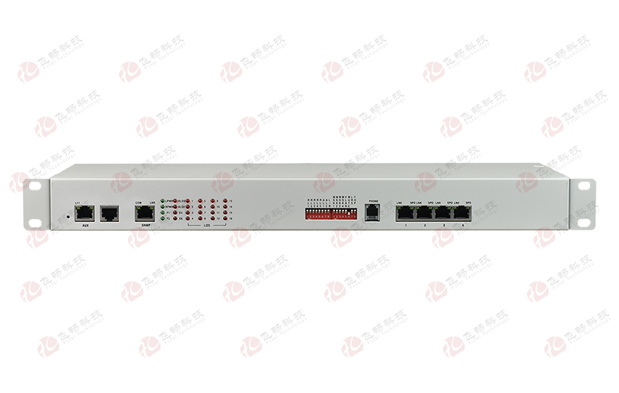 飛暢科技-16E1+4xFE(物理隔離)1+1光備份PDH光端機(jī)